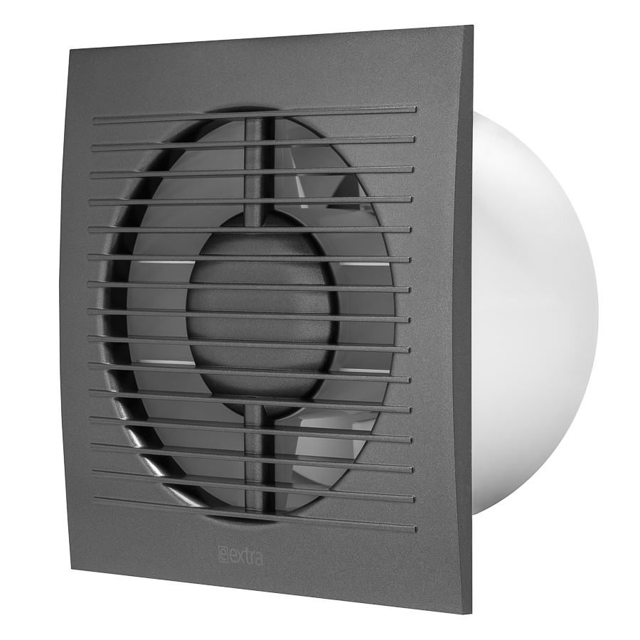 ventilateur électrique E-EXTRA, Ø125mm, avec une minuterie, anthracite