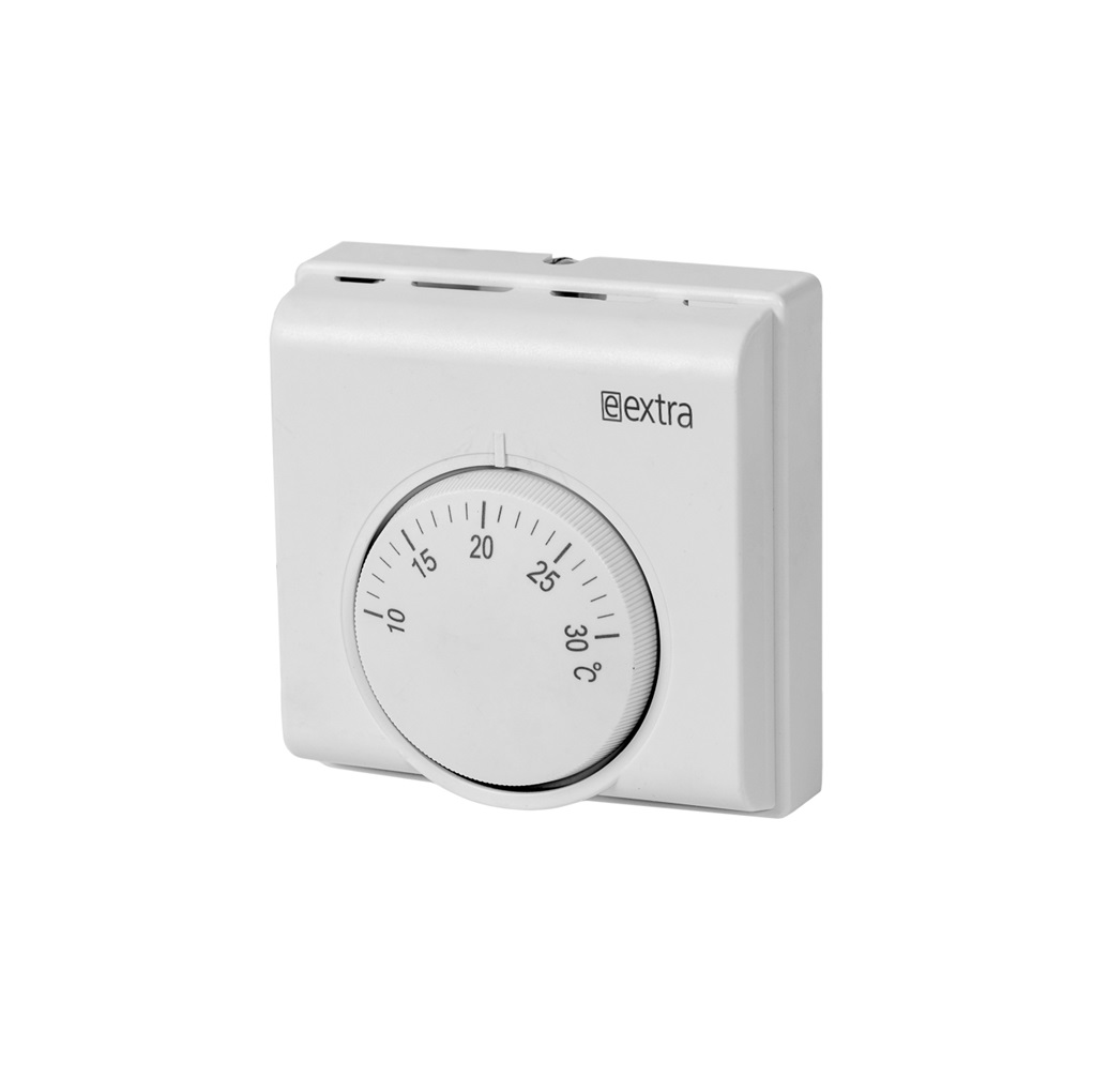 thermostat with mechanical switch, 230V/10A, surface mounted