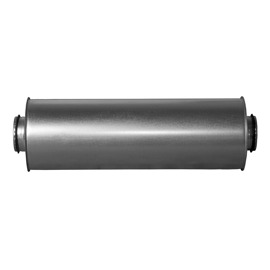silencer metal, Ø100mm-0.6m, insulation 50mm