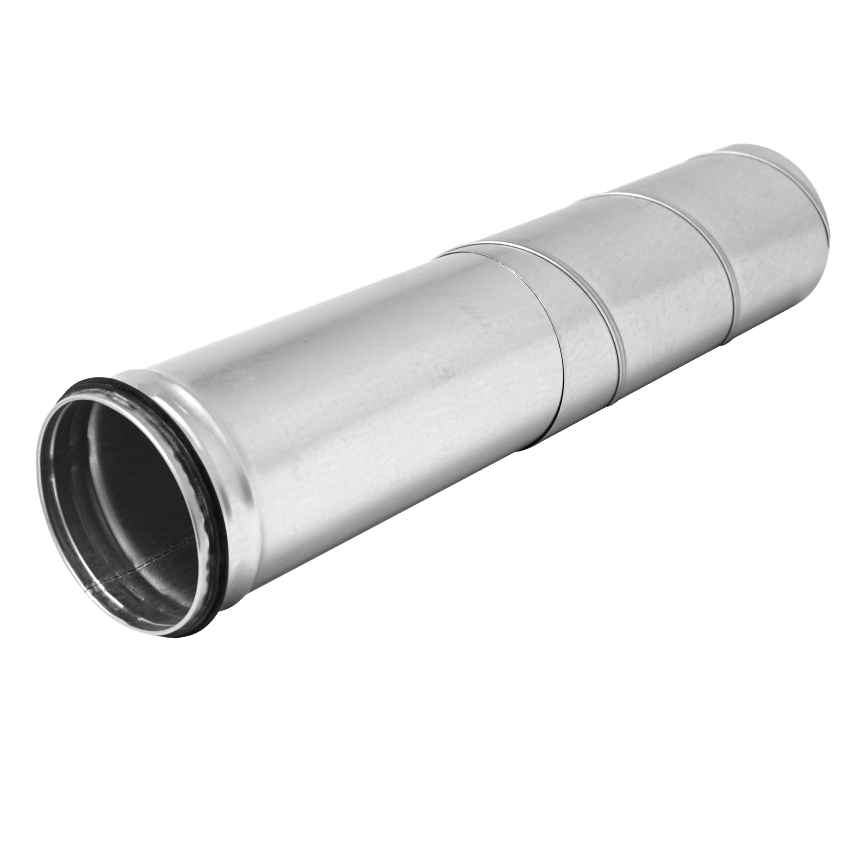 telescopic spiral air duct metal, Ø100mm, 0.3-0.55m